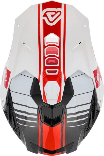 AIRSTRIKE-C HELMET, WHITE/RED, Size XS