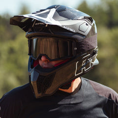 AIRSTRIKE-C HELMET, BLACK/WHITE, Size XS