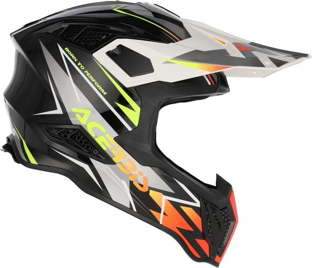 AIRSTRIKE-X HELMET, BLACK/FLUORESCENT ORANGE