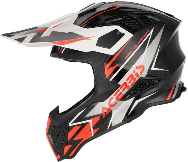 AIRSTRIKE-X HELMET, BLACK/FLUORESCENT ORANGE