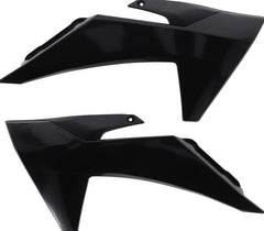 RADIATOR SCOOPS, BLACK