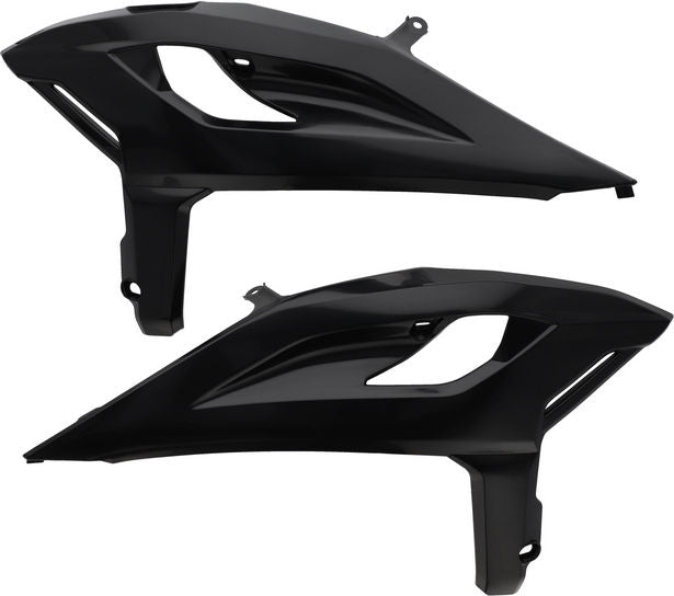 RADIATOR SCOOPS, BLACK