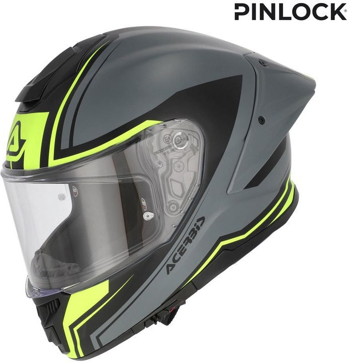 TARMAK-X HELMET, GREY/YELLOW