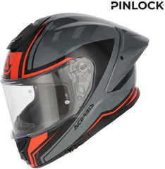 TARMAK-X HELMET, GREY/RED, Size S