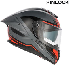TARMAK-X HELMET, GREY/RED, Size S