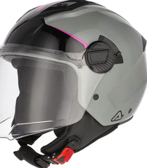 JET LEVANTE HELMET, GREY/PINK, Size L