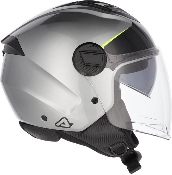 JET LEVANTE HELMET, GREY/YELLOW, Size XS