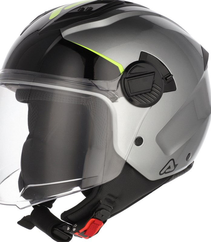 JET LEVANTE HELMET, GREY/YELLOW, Size M