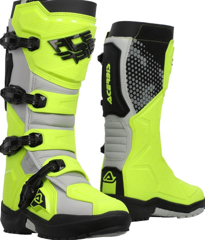 ARTIGLIO BOOTS, FLUORESCENT YELLOW/WHITE