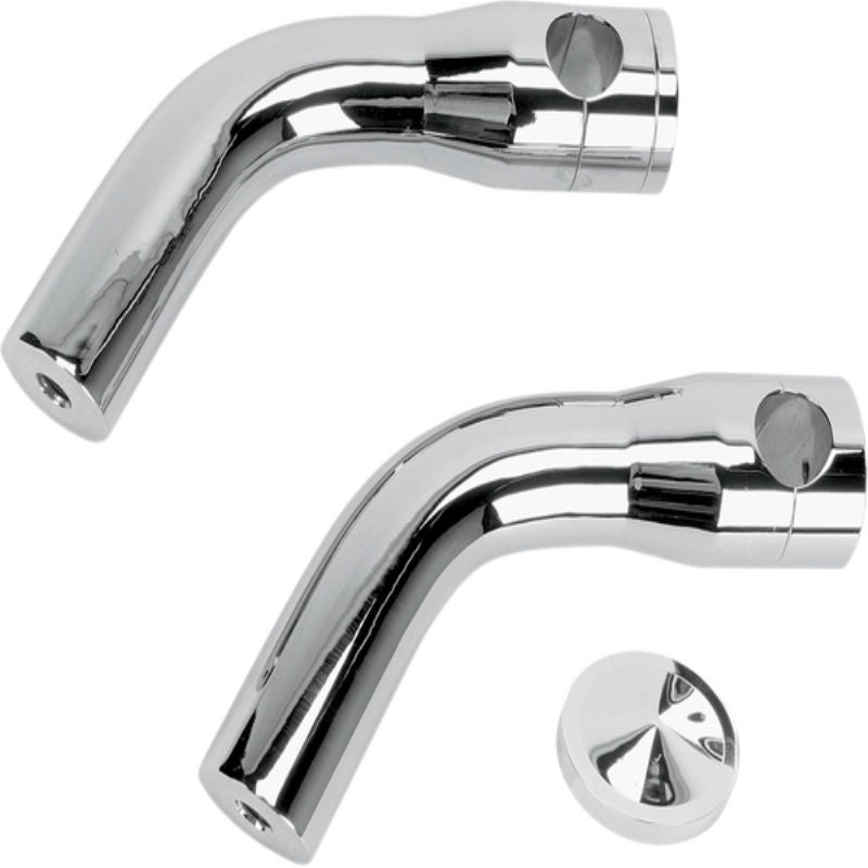 ACCUTRONIX 6 PULLBACK RISERS CHROME | HRP1356-C
