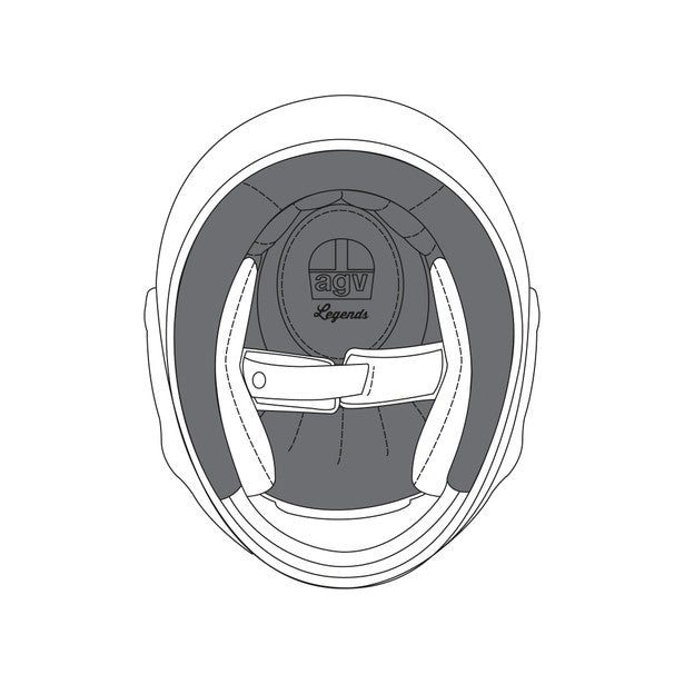 AGV CROWN PAD X3000 (XXL) Premium Black | 20KIT00115001