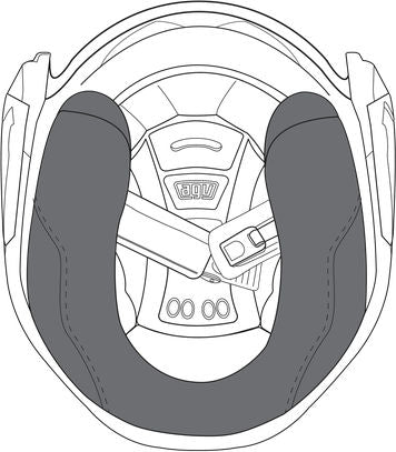 AGV CHEEK PADS K-5 JET (XS) | 20KIT11307999