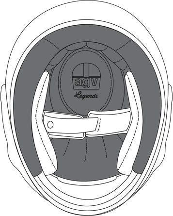 AGV CROWN PAD X101 Black | 20KIT77003001