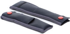 AGV CHIN STRAP PADS TOURMODULAR (L-XL-XXL), GREY/BLACK | 20KIT93037-629
