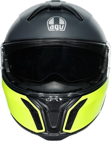 AGV TOURMODULAR E2206 MULTI MPLK, BALANCE MATT BLACK/YEL FL/GREY | 211251E2OY-001