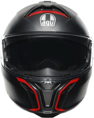 AGV TOURMODULAR E2206 MULTI MPLK, FREQUENCY MATT GUNMETAL/RED | 211251E2OY-005