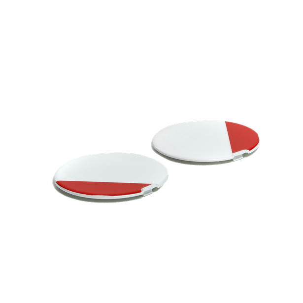 AGV PAINTED SCREW COVERS ORBYT Block Pearl White/Ebony/Red Fl | 21KIT48206016