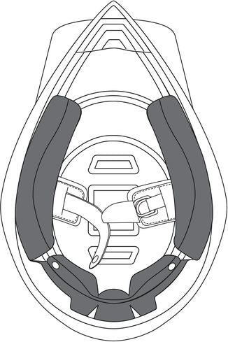 AGV CHEEK PADS AX-8 EVO (M) 2015 | 21KIT75122008
