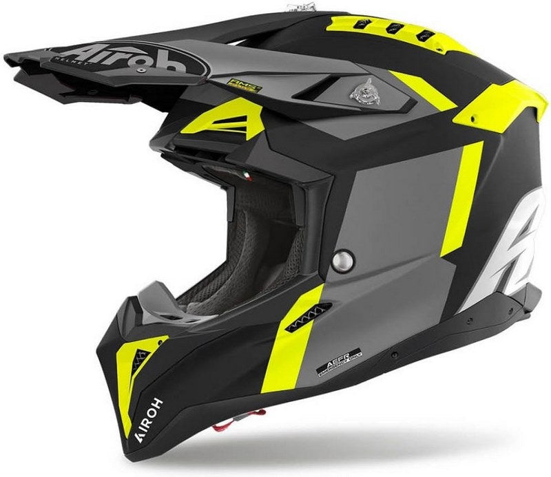AIROH Helmet Aviator 3 Glory, Yellow Matt | AV3GL31