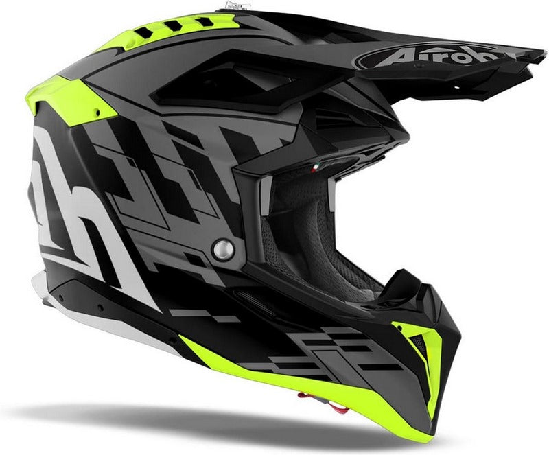 AIROH Motocross Helmet Aviator 3 Rampage, Black Matt | AV3RAM35