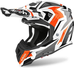 AIROH Helmet Aviator Ace Swoop, Orange Gloss | AVASW32