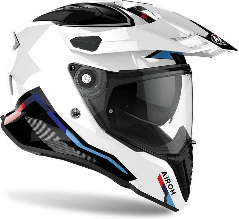 AIROH Helmet Commander Factor, Glossy White | CMF38