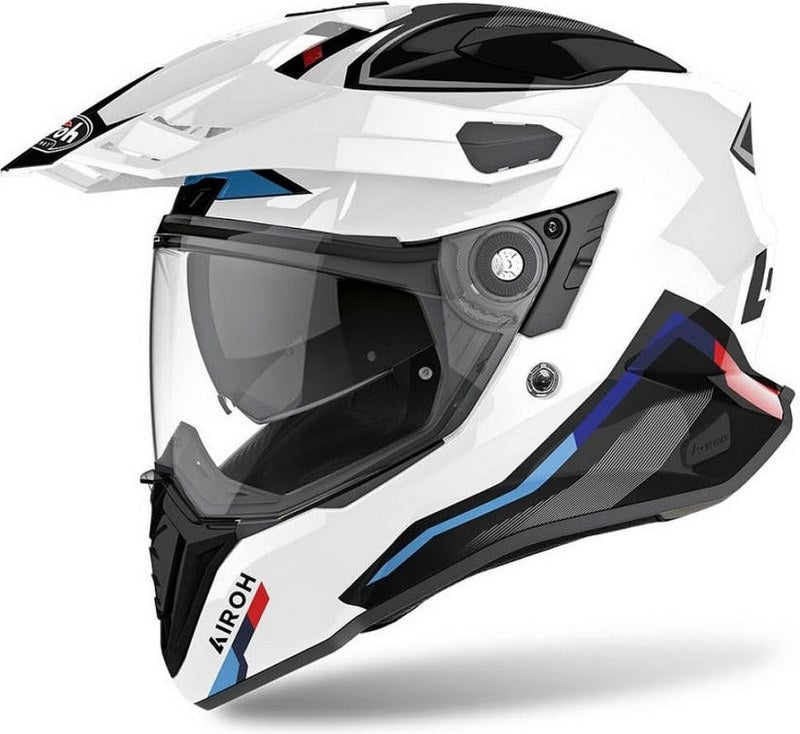 AIROH Helmet Commander Factor, Glossy White | CMF38