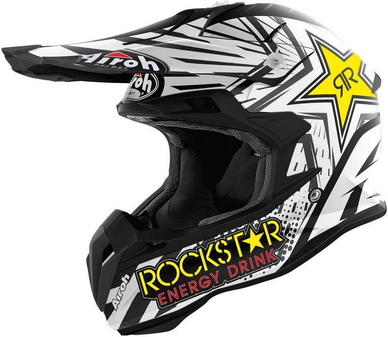 AIROH Helmet MX TERMINATOR OPEN VISION ROCKSTAR Matt | TOVRK35