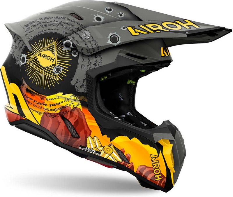AIROH Motocross Helmet Twist 3 Adventure, Matt | TW3AD35