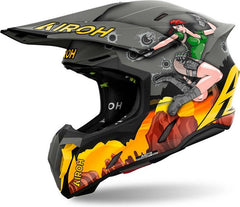AIROH Motocross Helmet Twist 3 Adventure, Matt | TW3AD35