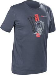 Akrapovic TEE MEN RD STRIP BL/GR 3X | 801772