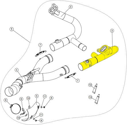 Akrapovic HEADER SS | H-B12R4R