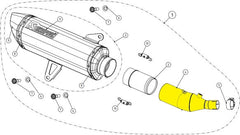 Akrapovic LINK PIPE SS XMAX300 | L-Y3SO3