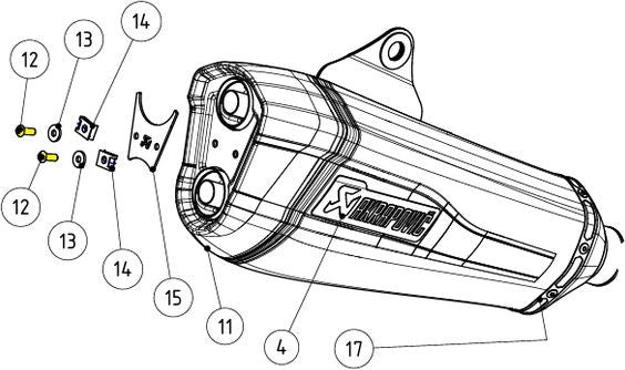 Akrapovic Stainless Steel BOLT | P-FB127