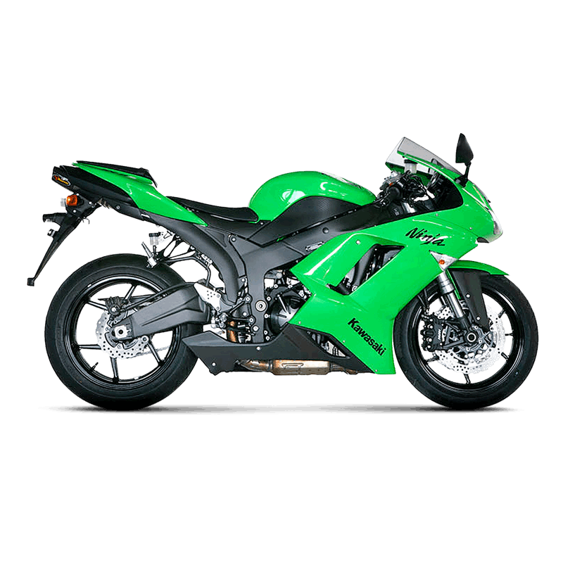 Akrapovic Slip-On Line (Titanium) Kawasaki Ninja ZX-6R (2007-2008) | S-K6SO5-HACT
