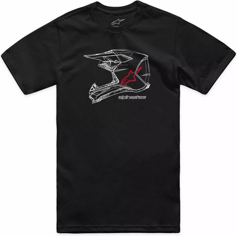 Alpinestars MX Helmet CSF T-Shirt, Black | 1214-73116-10