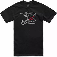 Alpinestars MX Helmet CSF T-Shirt, Black | 1214-73116-10