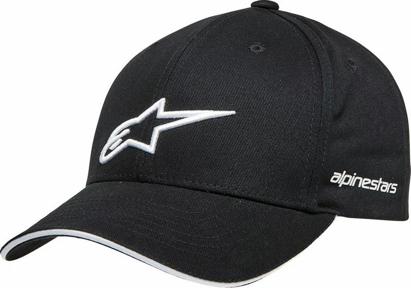 Alpinestars Rostrum Hat, Black, White, One Size | 1232-81000-1020