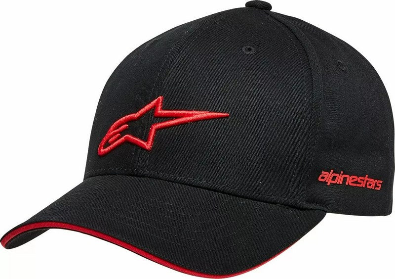 Alpinestars Rostrum Hat, Black, Red, One Size | 1232-81000-1030