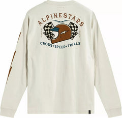 Alpinestars Full Face Long-Sleeve T-Shirt, Off-White | 123371200204