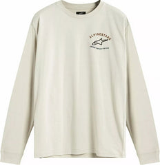 Alpinestars Full Face Long-Sleeve T-Shirt, Off-White | 123371200204