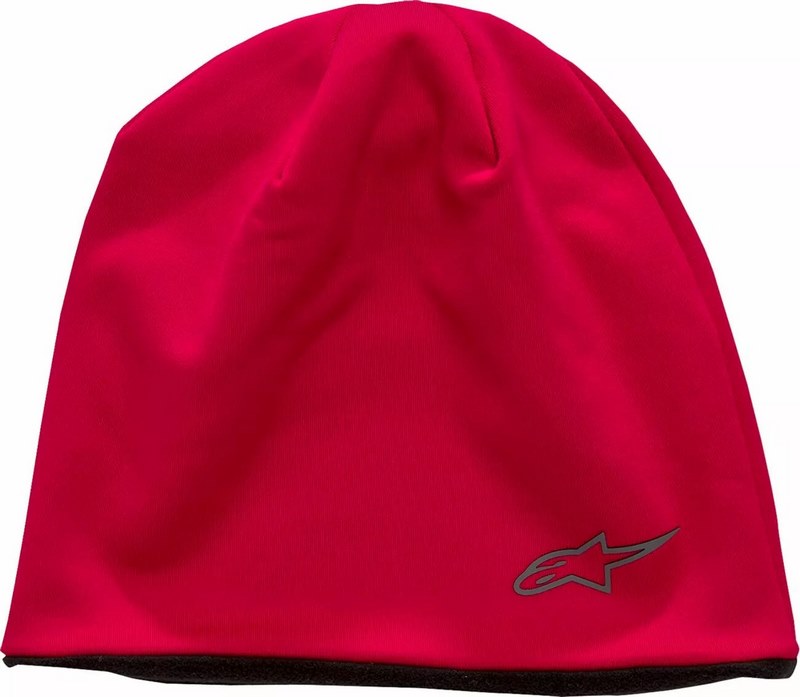 Alpinestars Tech Beanie, Black, Red, One Size | 1244-82150-3010-OS