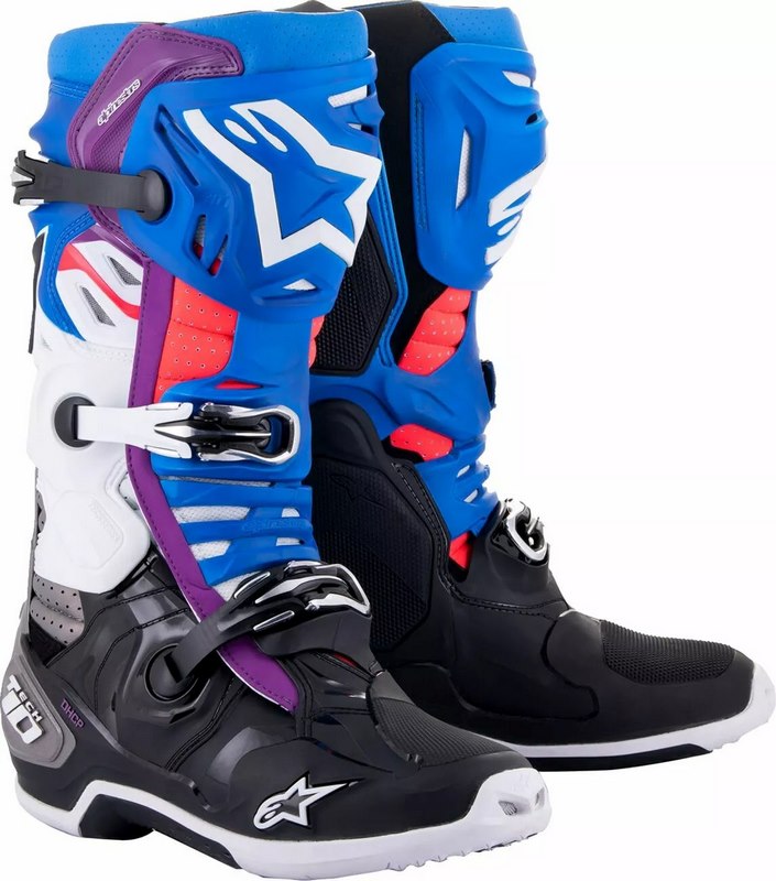 Alpinestars Tech 10 Supervented Boots, Black, Blue, White | 2010520-1792