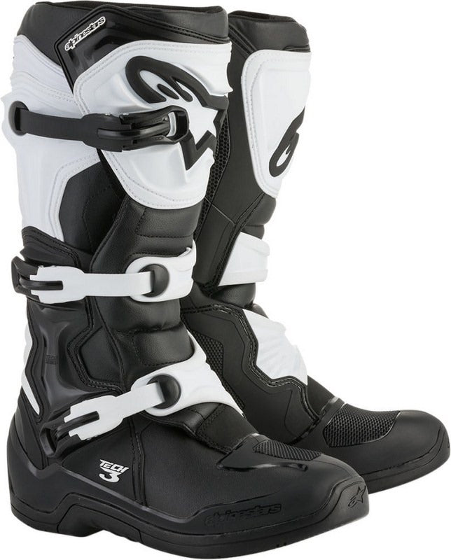 Alpinestars TECH 3 OFFROAD BOOTS BLACK/WHITE, Size-11 | 2013018-12-11