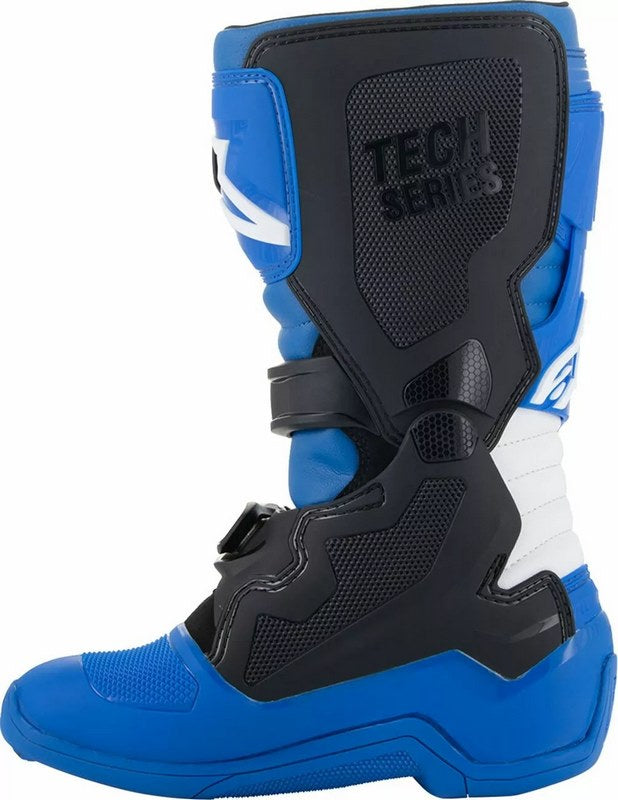 Alpinestars Youth Tech 7S Boots, Black, Blue, White, Size 37 | 2015017-712-4