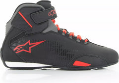 Alpinestars Sektor Shoes, Black, Red, Dark Gray, Size 45.5 | 2515518-1303-12
