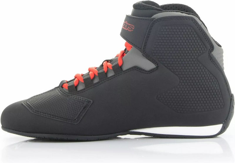 Alpinestars Sektor Shoes, Black, Red, Dark Gray, Size 45.5 | 2515518-1303-12