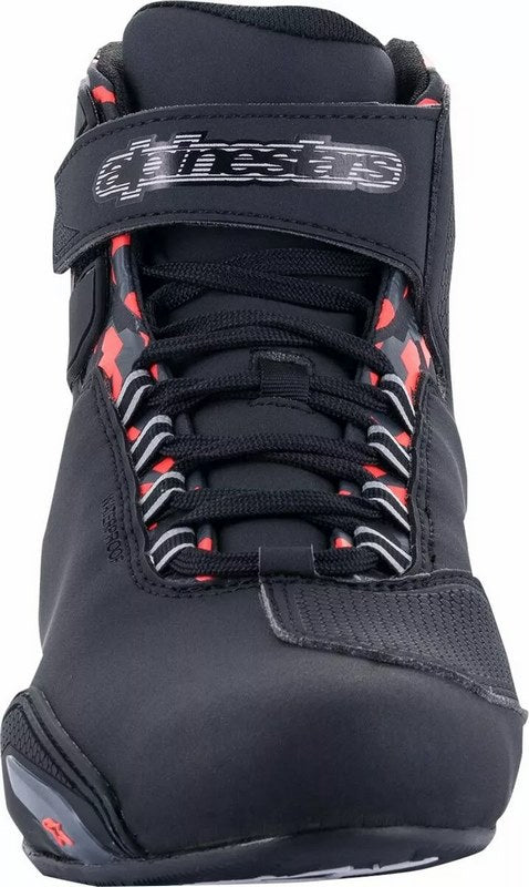 Alpinestars Sektor Waterproof Shoes, Black, Gray, Red, Size 13 | 2544519-1118-13