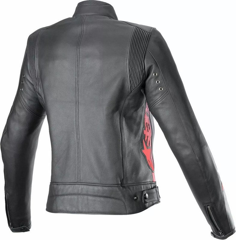 Alpinestars Stella Dyno Leather Jacket, Black, Red | 3113924-1346