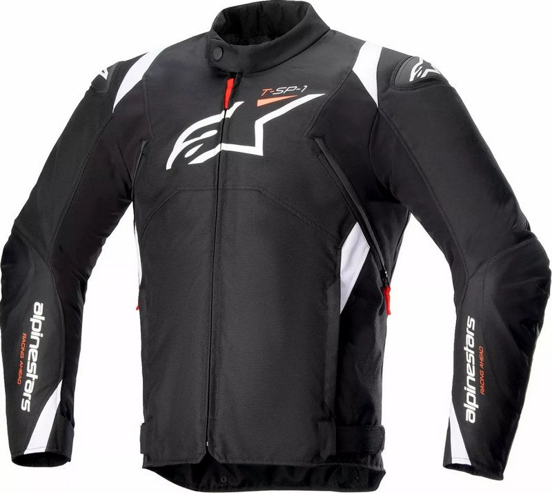 Alpinestars T-SP 1 v2 Waterproof Riding Jacket, Black, White, Size 4XL | 3200224-12-4X